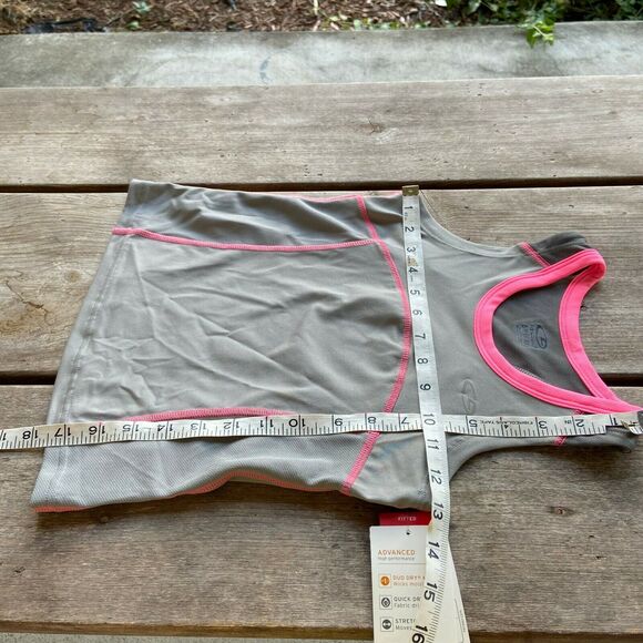 Champion C9 Girls Tank Top Size S 6 6X Gray Pink Activewear Duo Dry Max NEW - Picture 5 of 6